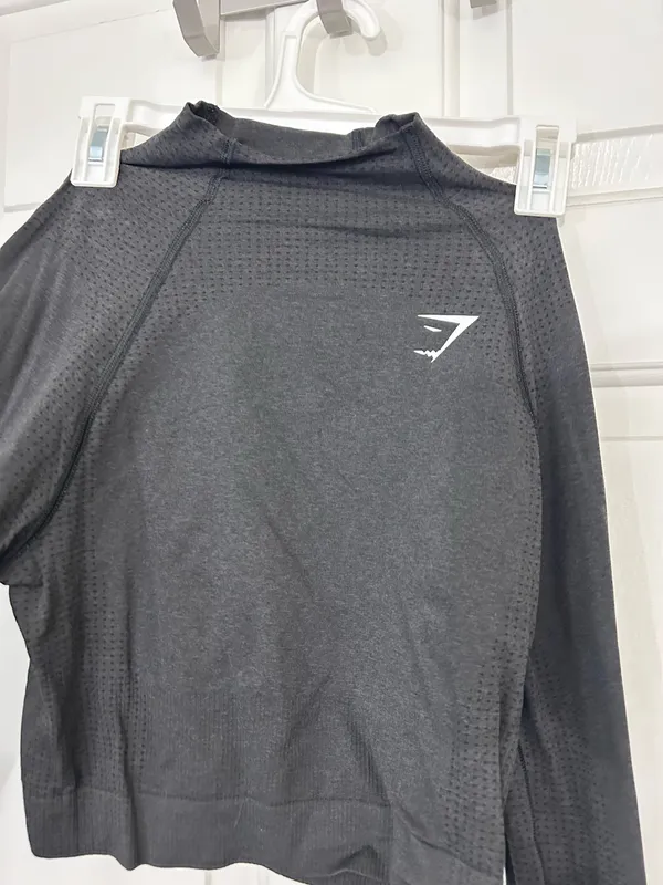 Gymshark Vital Crop Top mock neck - Image 2
