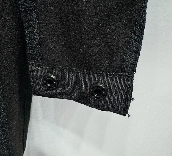 NEW Black Long Sleeve Square Neck Thong Bodysuit Size Medium - Image 3