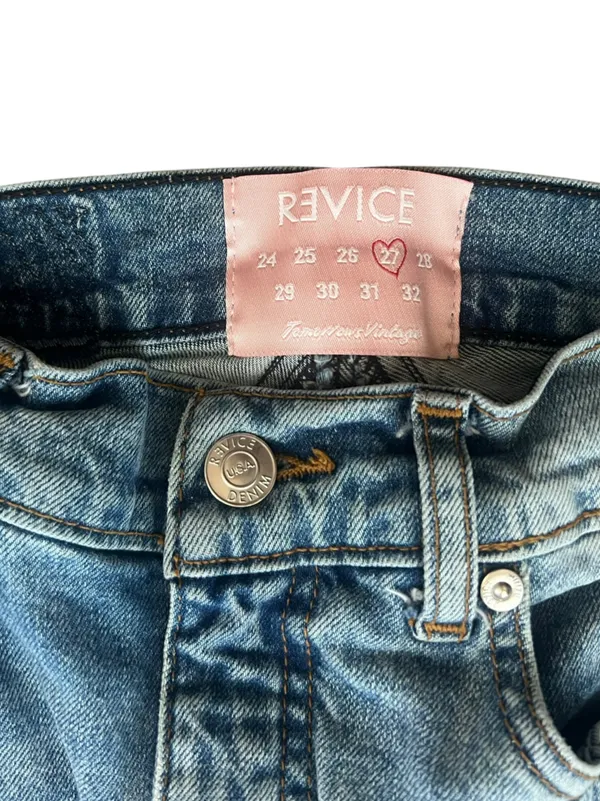 Revice Denim Women’s Venus Flares High Waist Star Rear Flared Jeans in Eclipse Wash 27 - Image 5