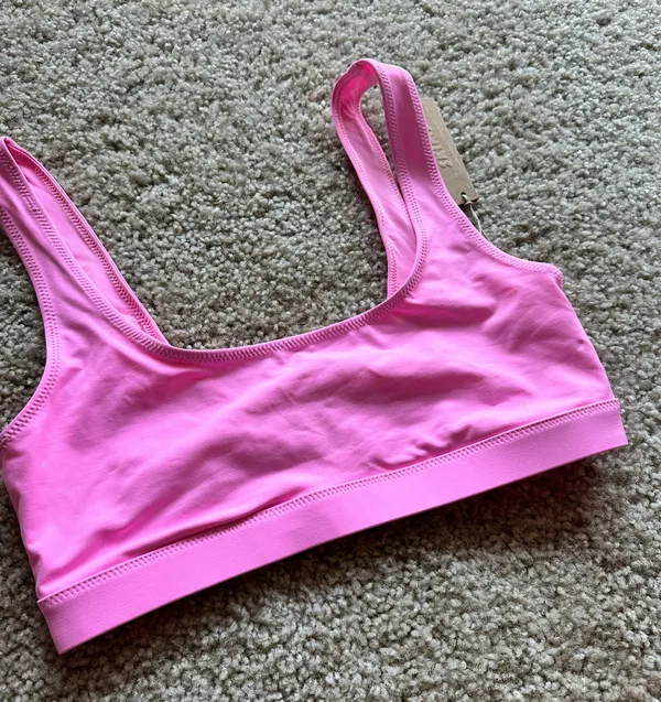 SKIMS Signature Swim tank bikini top light pink - Image 5