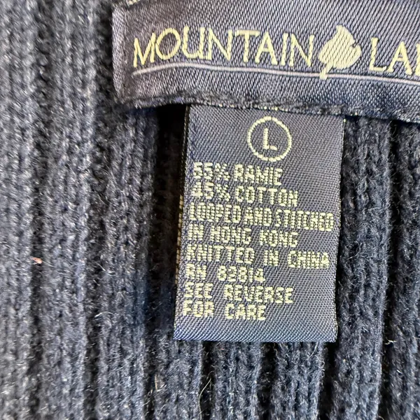 Mountain Lake Sweater Vest Womens Large Vintage Plaid Floral Embroidered Granny - Image 2