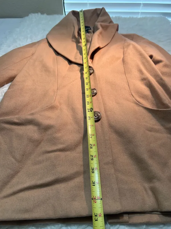Trouve Wool Blend Coat Women’s Size XS Tan - Image 9