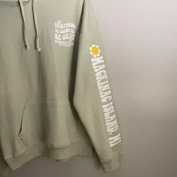 Everything Is Going To Be Okay Hoodie Size L - Image 4