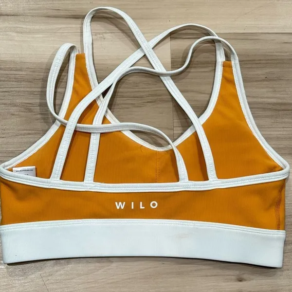 WILO Mustard Strappy Sports Bra Women’s Small - Image 2