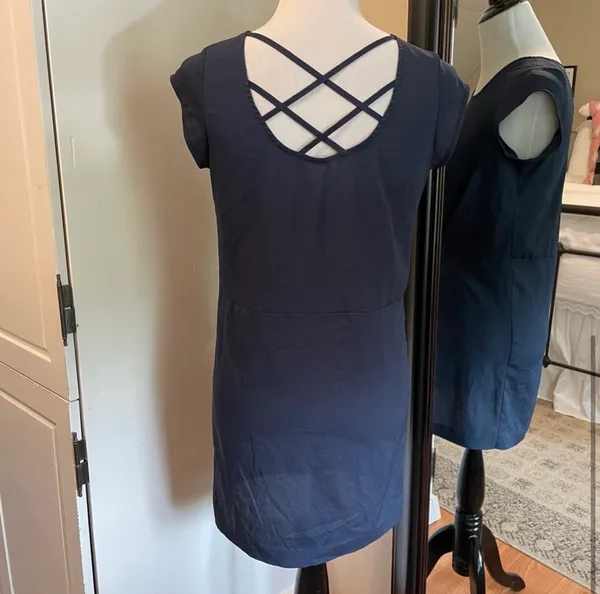 Silence + Noise Small Navy Blue Dress - Image 5