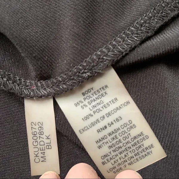 Calvin Klein Long Black Keyhole Maxi Dress XS - Image 8