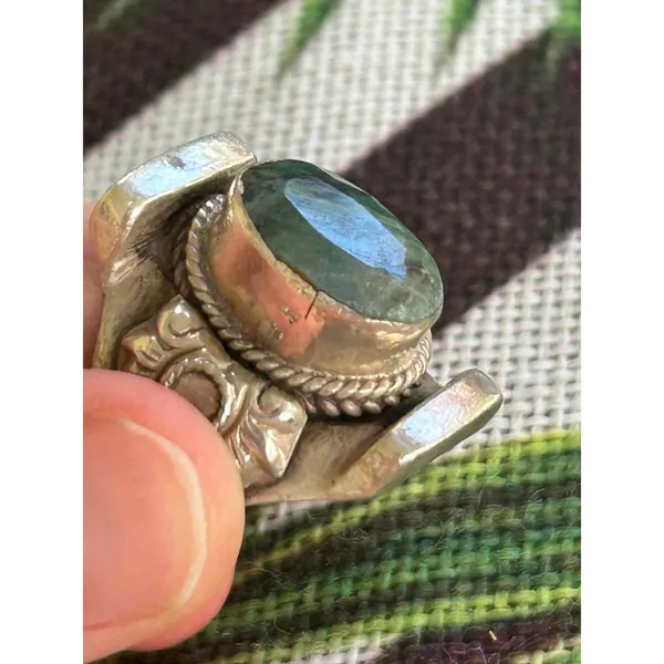 925 sterling silver ring band size 9.75 15.93g lot d2 large ring - Image 4