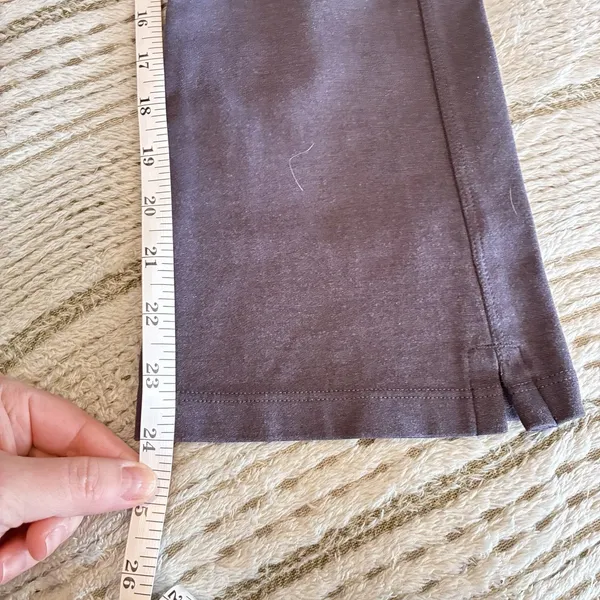 American Giant Pants Womens Size 4 Gray Ponte Kick Flare Stretch Pull On Casual - Image 5