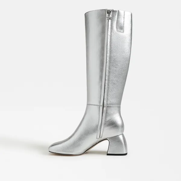 Circus by Sam Edelman Oaklyn Wide Calf Womens Boots Soft Silver 6 - Image 6