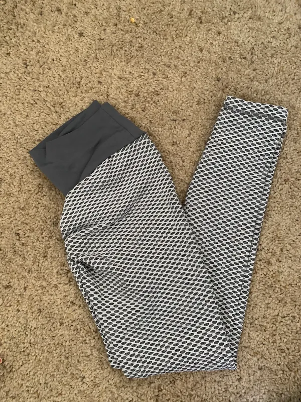 Grey Body Shaping Leggings Gray - Image 4
