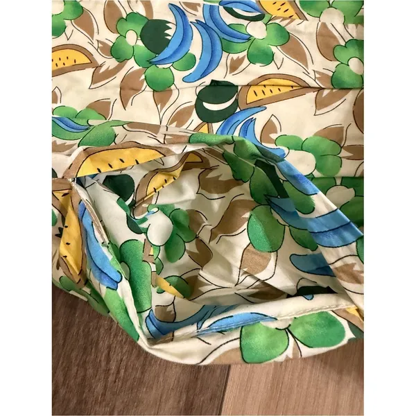 NWT Retro‎ Fruit Print Midi Dress Ruffle Flutter Sleeve Tie Waist M TulipB - Image 7