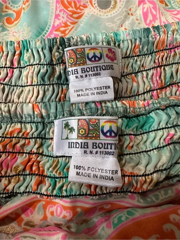 India Boutique Green & Orange Floral Two‑Piece Set - Image 11