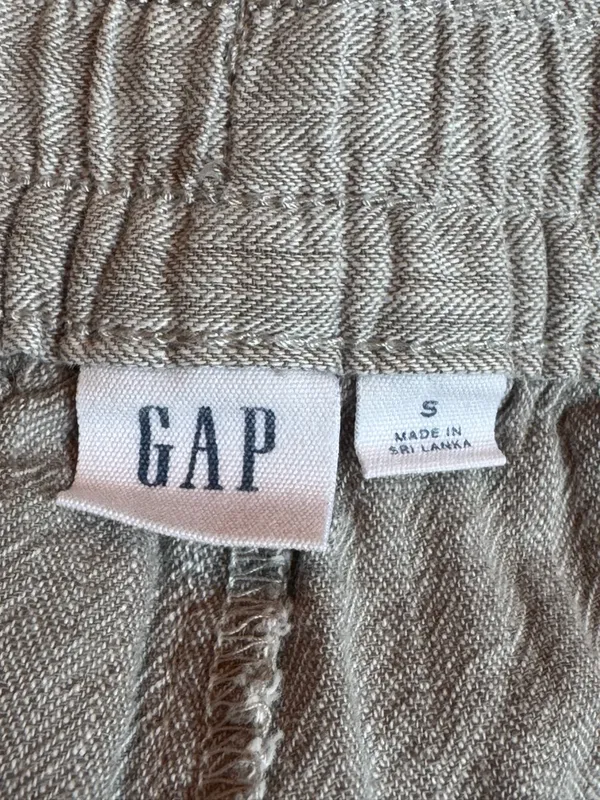 GAP Women's Light Gray 100% cotton  Drawstring Joggers S - Image 5