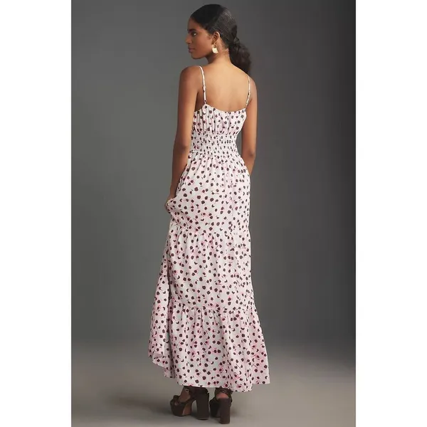 NEW Anthropologie Hutch‎ Sleeveless Square-Neck A-Line Maxi Dress Sz L in purple - Image 3