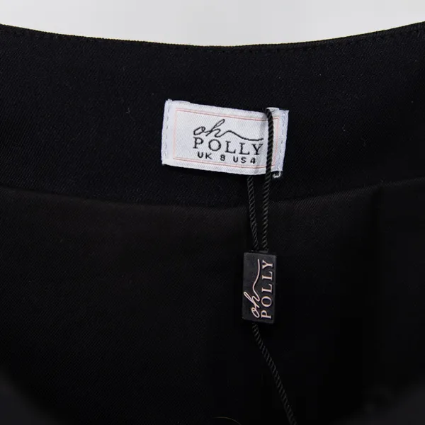 Oh Poly Women's School Girl Pleated Mini Skirt Black 4 - Image 2
