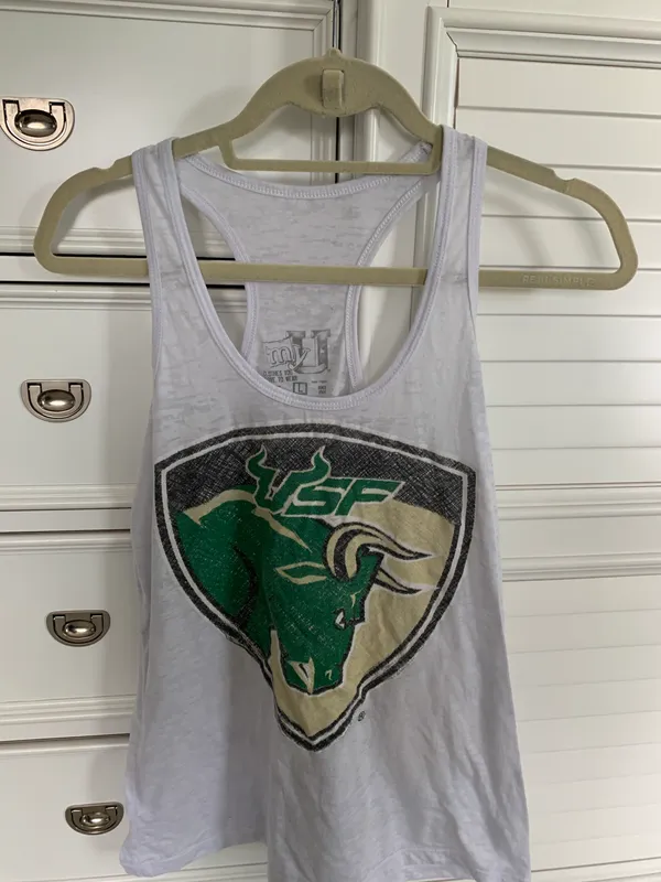🔴 USF Bulls Tank Top White Size M - Image 2