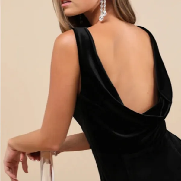 LULU's Elegant Classy Prom Wedding Special Event Modern Chic Sexy Mermaid Maxi - Image 6