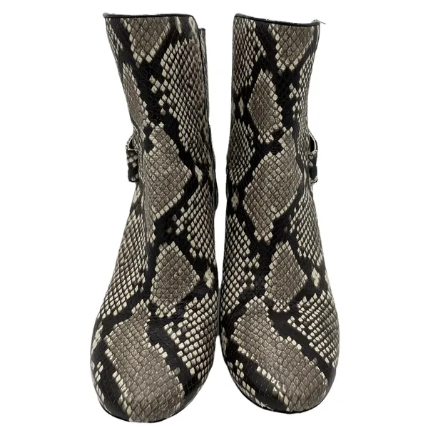 Tory Burch Kira Stamped Snake Print Leather Bootie - 8.5 - Image 3