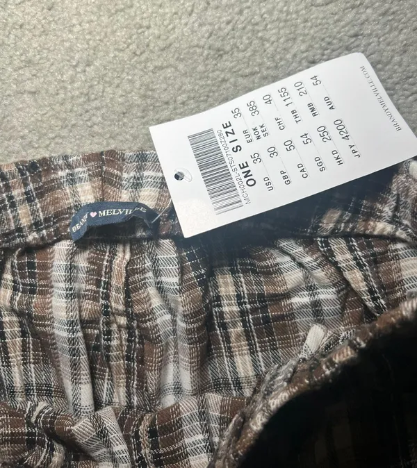 Brandy Melville NWT Catherine Plaid Pants - Image 4