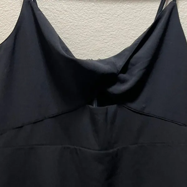 Abercrombie & Fitch Black Mini Cocktail Sleveless KeyHole Cut Out Dress Sz Large - Image 3