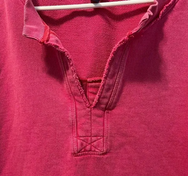 Pilcro Pink Oversized Split-Hem Tunic Top Shirt Sweatshirt - Image 7