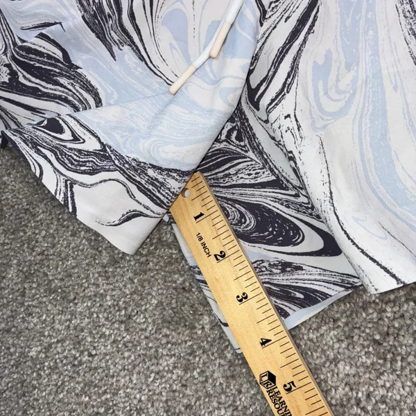 Athleta Womens 1X All Activity Shorts‎ Marble Print Drawstring Waist Athletic - Image 5