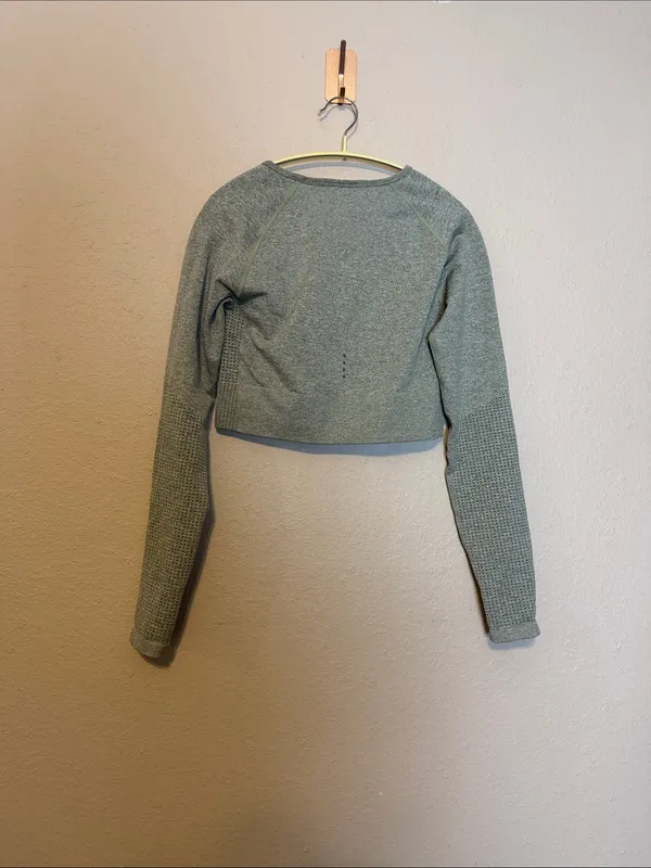 ACTA Seamless Crop Top‎ Green Size Large - Image 5