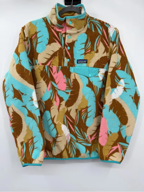 Patagonia Synchilla Snap-T Feather Dance Fleece Pullover Women’s M SP16 - Image 2