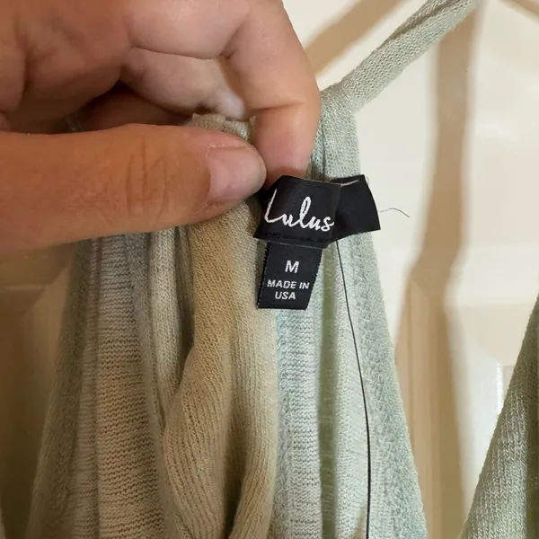 NWT‎ LuLus Sunny Day Perfection Sage Green Tie-Back Maxi Dress, M! - Image 6
