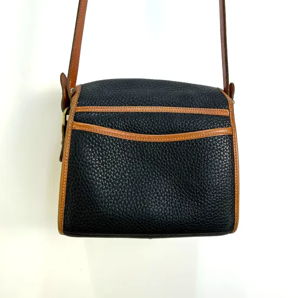 Vintage Dooney & Bourke All Weather Leather Black Crossbody Bag - Image 11