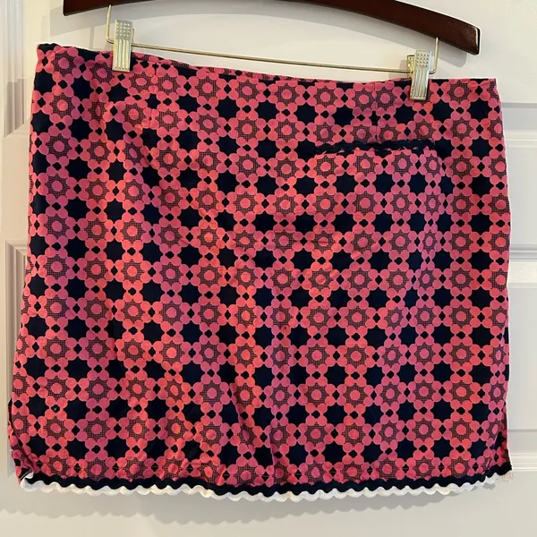 Golftini Skort Pink Navy Blue Size 14 - Image 5