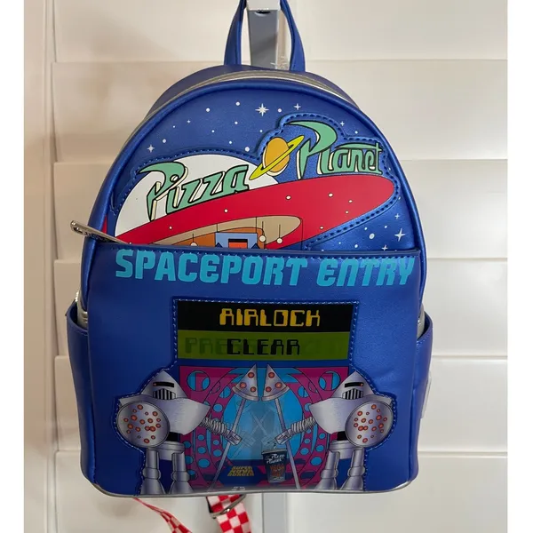 Loungefly Pixar Toy Story Pizza Planet Space Entry Mini Backpack NEW - Image 2