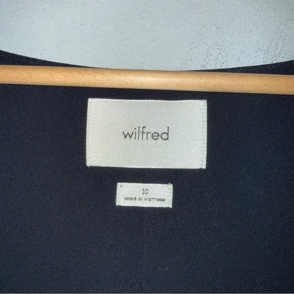 Wilfred Scoop Neck Button Down Best Black‎ Size 10 - Image 3