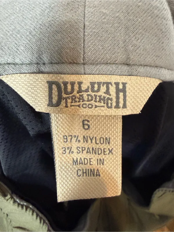 Duluth Trading Co Olive Green Women’s Cargo Skirt with Built in Shorts, 6 - Image 3