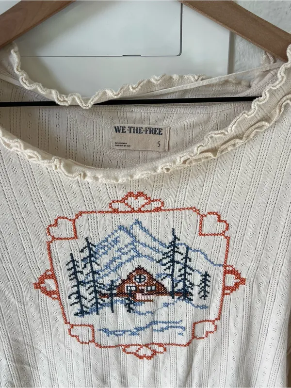 Free People We The Free Through The Woods Long Sleeve Tee - Image 6
