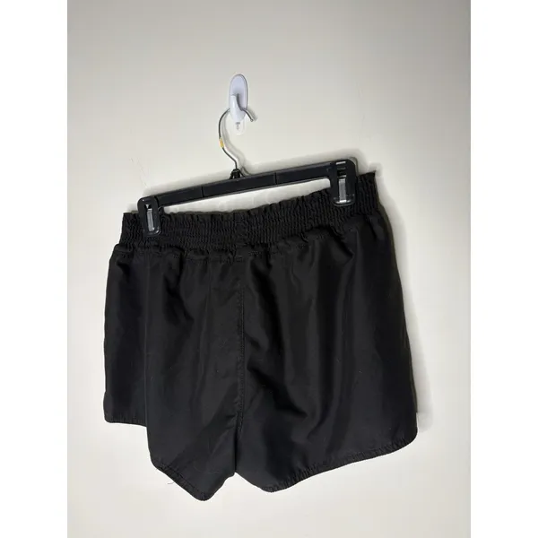 Old Navy Womens Large Board Shorts Black Elastic Waist Linerless Swim Activewear - Image 3