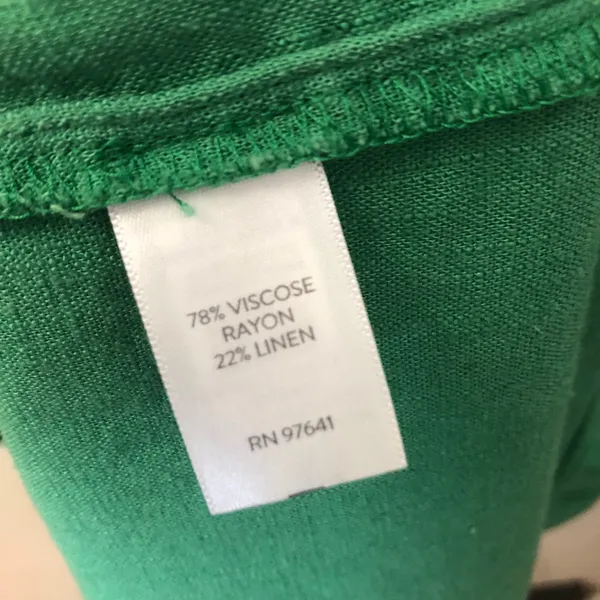 J. Jill Jardin Fern Green Linen Mixed Quarter Women Dress Size Médium NWOT - Image 12
