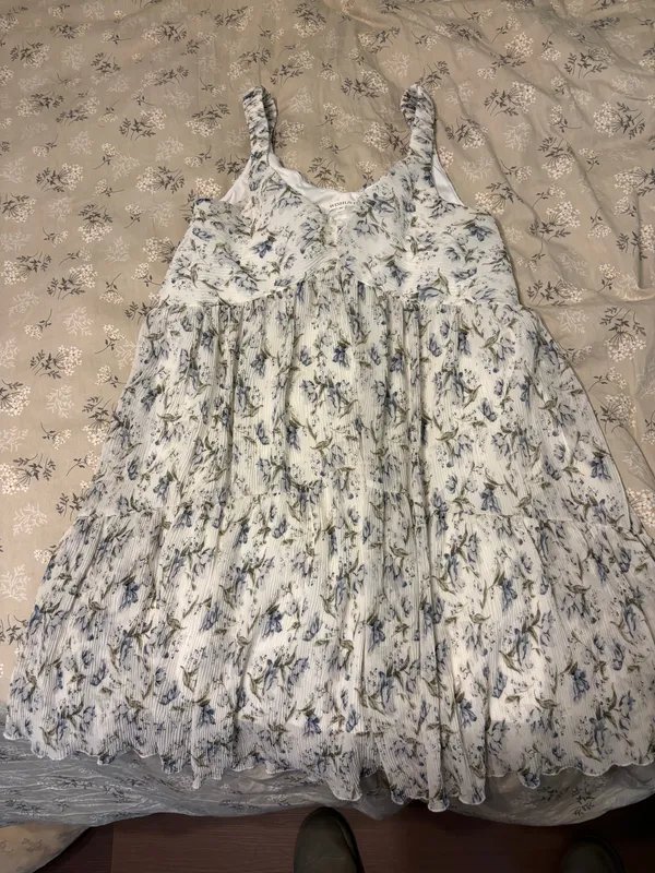 Wishlist Pink blush maternity blue floral mini dress - Image 2