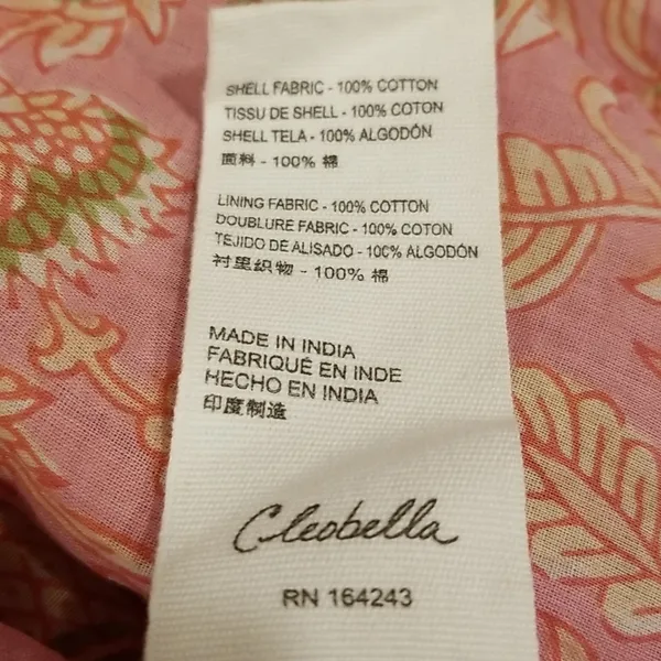 💕CLEOBELLA💕 Magdalena Mini Dress ~ Pink Wildflower Block Print Medium M NWT - Image 16