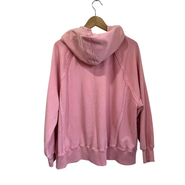 American Eagle Oversized Pink Distressed Sweater‎ Cotton Blend Casual Size Small - Image 2