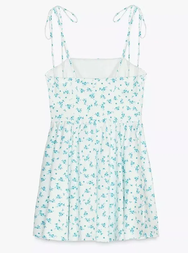 ZARA Floral Print Dress - Image 6