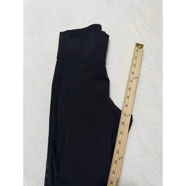 Lululemon Women's Tight Stuff Tight Black High Rise Running Leggings Size 8 - Image 9