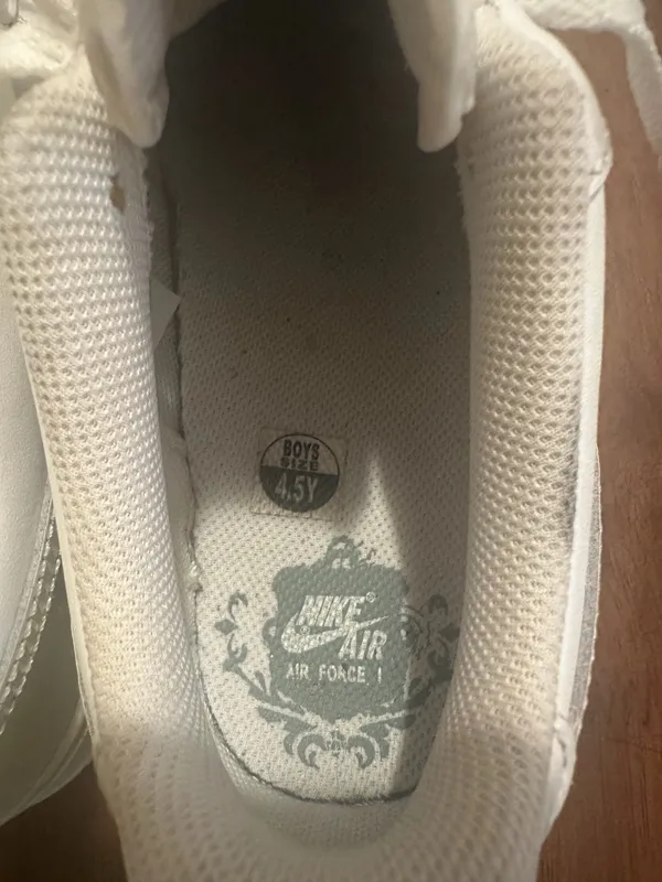 Nike Air Force1 Low Boy’s Grade School White - Image 4