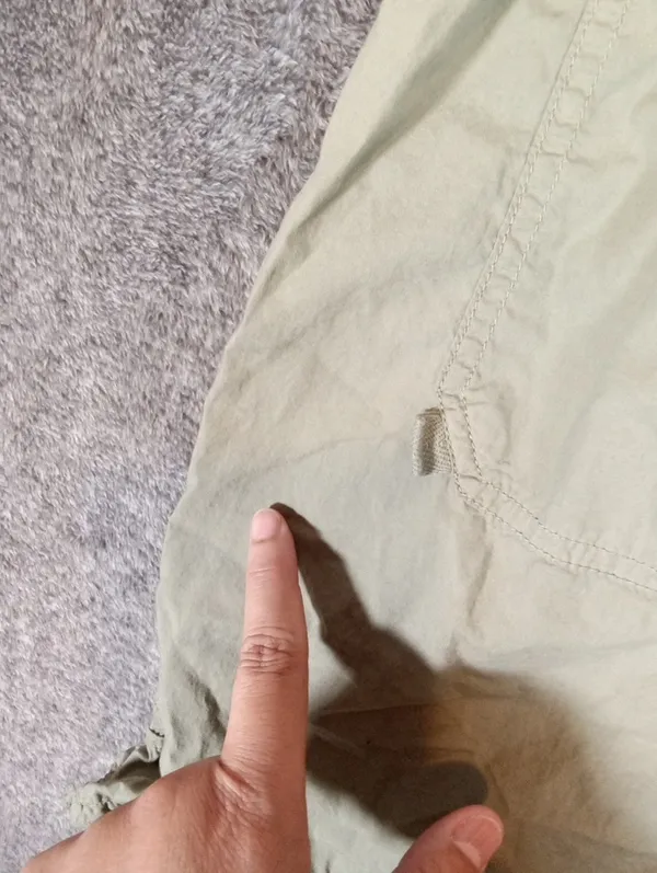 aerie Olive Green Elastic Waist Cargo Pants High Rise Cotton Gorpcore Streetwear - Image 7