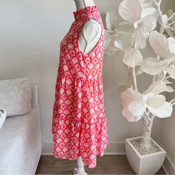 J Marie The Scarlette Sleeveless Floral Ruffle Neck Dress - Image 8