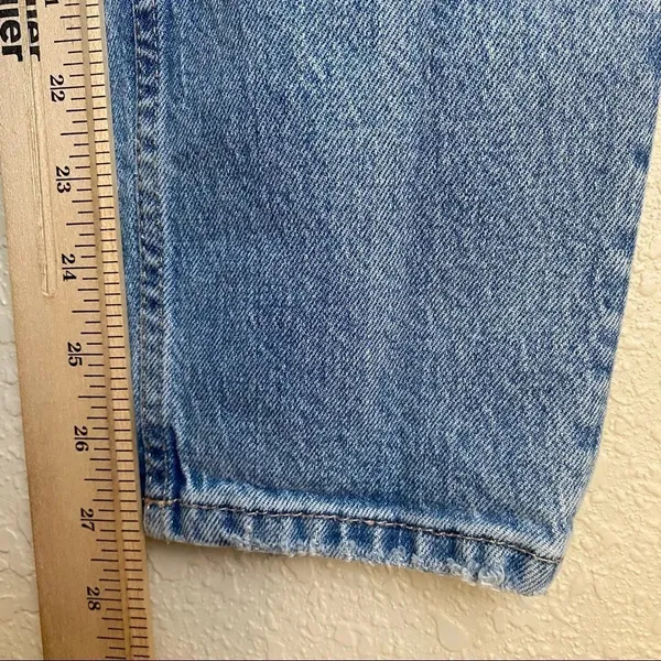 Zara Light Wash High Rise Skinny Distressed Jeans‎ relaxed size 2 - Image 4