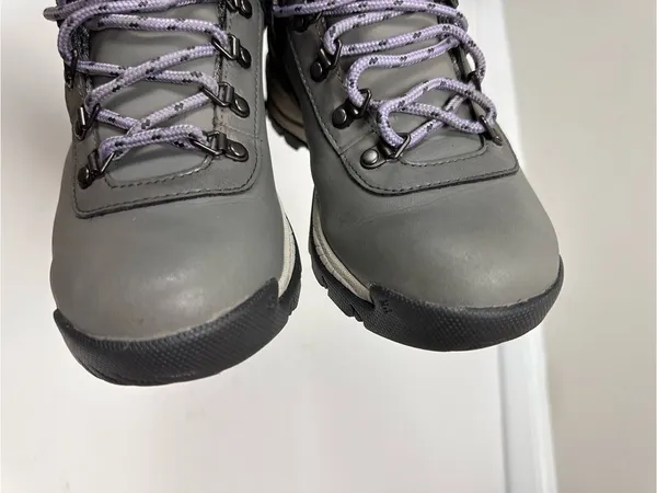 Columbia Yoncalla Mid Waterproof Hiking Boots Women’s 8.5 Gray Purple YL1090-008 - Image 6