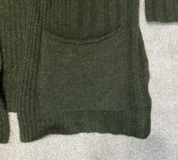 TopShop Green Oversized Open Front Knit Cardigan Size S - Image 6
