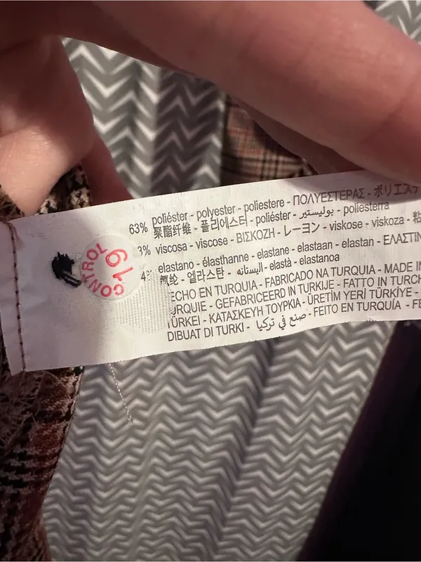 Zara | Plaid Button Down Shirt Dress, XS - Image 7