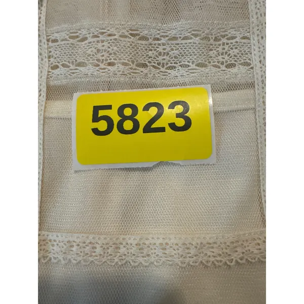 Altar'd State Cream White Mesh Lace Tiered Bell‎ Sleeve Mini Dress Large - Image 7